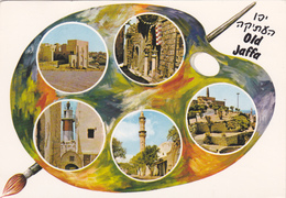 ISRAEL,JAFFA,PALETTE DE PEINTURE,3 TIMBRES,TAMPON 17 FEVRIER 1978 - Israël