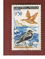 ST. PIERRE ET MIQUELON   -  SG 422    - 1963 BIRDS: SOMATERIA MOLLISSIMA     - USED° - Oblitérés