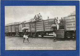 CP Nigéria Afrique Noire Ethnic Type Non Circulé Carte Photo Train Gare Chemin De Fer - Nigeria