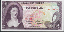 COLOMBIA    P413b    2   PESOS ORO   20.7.1977    UNC. - Colombia