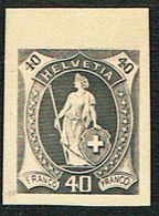 * ESSAIE DE TIMBRE 1882 C/.S.B.K. Nr:40c. COULEUR NOIR .* - Unused Stamps