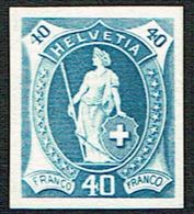 * ESSAIE DE TIMBRE 1882 C/.S.B.K. Nr:40c. COULEUR BLEU .* - Unused Stamps