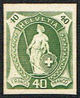 * ESSAIE DE TIMBRE 1882 C/.S.B.K. Nr:40c. COULEUR VERT FONCE .* - Unused Stamps