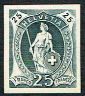 * ESSAIE DE TIMBRE 1882 C/.S.B.K. Nr:25c. COULEUR BLEU NOIR .* - Unused Stamps