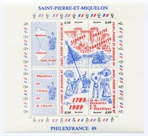 RC 9777 SPM ST PIERRE ET MIQUELON N° 504 / 507 BF 3 BLOC REVOLUTION FRANÇAISE NEUF ** TB - Nuevos