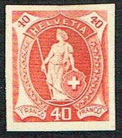 * ESSAIE DE TIMBRE 1882 C/.S.B.K. Nr:40c. COULEUR ROUGE . * - Unused Stamps