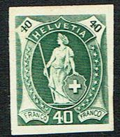 * ESSAIE DE TIMBRE 1882 C/.S.B.K. Nr:40c. COULEUR VERT FONCE . * - Unused Stamps