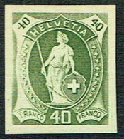 * ESSAIE DE TIMBRE 1882 C/.S.B.K. Nr:40c. VERT OLIVE . * - Ongebruikt