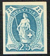 * ESSAIE DE TIMBRE 1882 C/.S.B.K. Nr:25c. BLEU . * - Nuevos