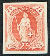 * ESSAIE DE TIMBRE 1882 C/.S.B.K. Nr:25c. ORANGE . * - Unused Stamps
