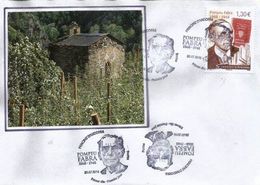 Pompeu Fabra (reform Of Contemporary Catalan Language), Lettre FDC 2018 ANDORRA. - Cartas & Documentos