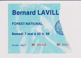 Concert Bernard LAVILLIER Le 7 Mai  à Forest B - Concert Tickets