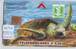 NEDERLAND CHIP TELEFOONKAART CRD-063.01 * SCHILDPAD * TURTLE * TORTUE * Telecarte A PUCE PAYS-BAS * NL ONGEBRUIKT * MINT - Tortugas