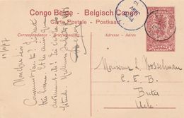 Congo Belge Entier Postal Illustré 1917 - Stamped Stationery