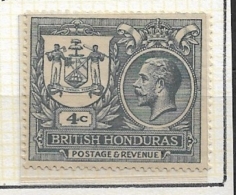 BRITISH HONDURAS   1921 Peace Agreement   King George V  Hinged - British Honduras (...-1970)