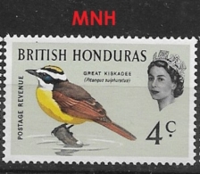 BRITISH HONDURAS   1962 -1967 Birds   MNH Pitangus Sulphuratus - British Honduras (...-1970)