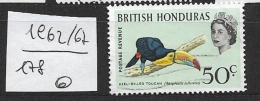 BRITISH HONDURAS   1962 -1967 Birds   USED Ramphastos Sulfuratus - British Honduras (...-1970)