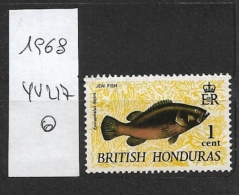 BRITISH HONDURAS   1968 -1972 Wildlife      USED  FISH Epinephelus Itajara - British Honduras (...-1970)