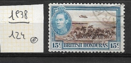 BRITISH HONDURAS    1938 -1947 King George V  And Life Wild Life Other Used   Sergeants Cay With Plane - British Honduras (...-1970)