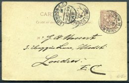 1899 Monaco Stationery Postcard Hotel - London EC - Lettres & Documents