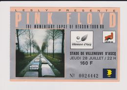 Concert PINK FLOYD Villeneuve D'ascq 28 Juillet 1988 - Concert Tickets