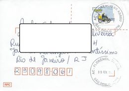 LSJP BRAZIL COVER SEAL WRITER FLORENCIO DE ABREU 2012 - Brieven En Documenten