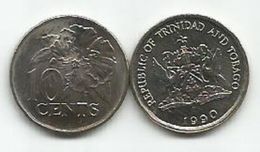 Trinidad And Tobago 10 Cents 1990. - Trinidad & Tobago