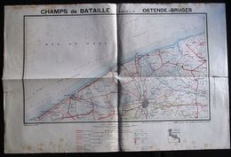 GUERRE 1914 - 1918 - CARTE ** CHAMPS DE BATAILLE DE OSTENDE  Planche 18  - édit Perin - VOIR AUSSI MES AUTRES PLANCHES - 1914-18