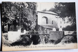 CPA 13 Roquevaire Passerelle De L'Huveaune Près De La Gare Animé Enfants Personnages - Roquevaire