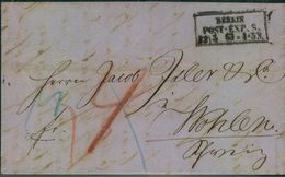 1863,  BERLINER POSTGESCHICHTE, BERLIN POST-EXP. 8 - Maschinenstempel (EMA)