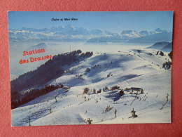 Dep 74 , Cpm  MASSIF DES BRASSES , Alt. 1500 M. Et Chaine Du Mont Blanc , E.64117 (18.02.231) - Andere Gemeenten