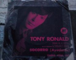 Lote De Cuatro Sencillos Argentinos De Tony Ronald - Autres - Musique Espagnole