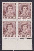 Australia ASC 342 1962 Queen Elizabeth II Definitive 2d Brown, Coil Block 4, Mint Never Hinged - Proeven & Herdruk