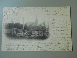 VOSGES ANOULD EGLISE & SCIERIE  PRECURSEUR VOYAGEE EN 1900 - Anould