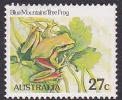 Australia ASC 832a 1982 Animals 27c Frog Perf 14 X 14.5, Mint Never Hinged - Essais & Réimpressions