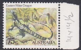 Australia ASC 835a 1982 Animals 75c Water Dragon Perf 14 X 14.5, Mint Never Hinged - Proofs & Reprints