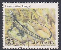 Australia ASC 835a 1982 Animals 75c Water Dragon Perf 14 X 14.5, Used - Probe- Und Nachdrucke