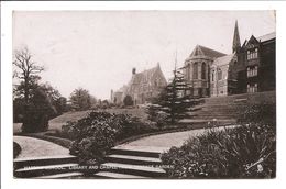 Harrow School, Library And Chapel From Terrace Garden - Tuck Silverette 1991 - Middlesex