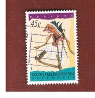 ISOLE COCOS (KEELING ISLANDS) - SG 316 - 1994  SHADOW PUPPETS  - USED° - Cocos (Keeling) Islands