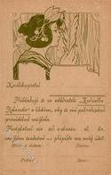 Mucha, A. Frau Jugendstil  Künstlerkarte I-II Art Nouveau - Mucha, Alphonse