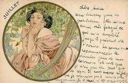 Mucha, Alfons Frau Juillet Jugendstil I-II Art Nouveau - Mucha, Alphonse