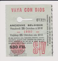 Concert VAYA CON DIOS 26octobre 1990 Ancienne Belgique. - Concert Tickets