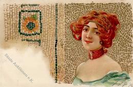 Jugendstil Frau  Künstlerkarte 1903 I-II Art Nouveau - Non Classificati