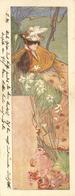 Jugendstil Frau 1898 Künstler-Karte Langformat II (Mittelbug) Art Nouveau - Non Classificati