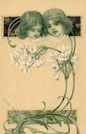 Jugendstil Frauen Künstlerkarte I-II (keine Ak-Einteilung) Art Nouveau Femmes - Sin Clasificación