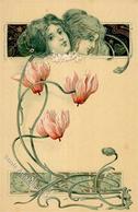 Jugendstil Frauen Künstlerkarte I-II (keine Ak-Einteilung) Art Nouveau Femmes - Non Classificati