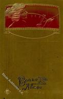 Jugendstil Frauen Neujahr Prägedruck I-II Art Nouveau Bonne Annee Femmes - Ohne Zuordnung