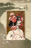Jugendstil Frauen Prägedruck I-II Art Nouveau Femmes - Non Classificati