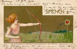 Jozsa, Carl Sirenen III Künstlerkarte 1900 I-II (fleckig) - Non Classificati