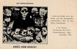 Kollwitz, K. Die Überlebenden Krieg Dem Kriege  Künstlerkarte I-II - Non Classificati